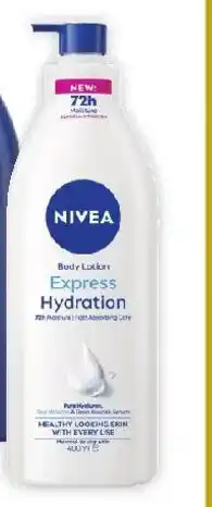 Coles Nivea Express Hydration Body Lotion offer
