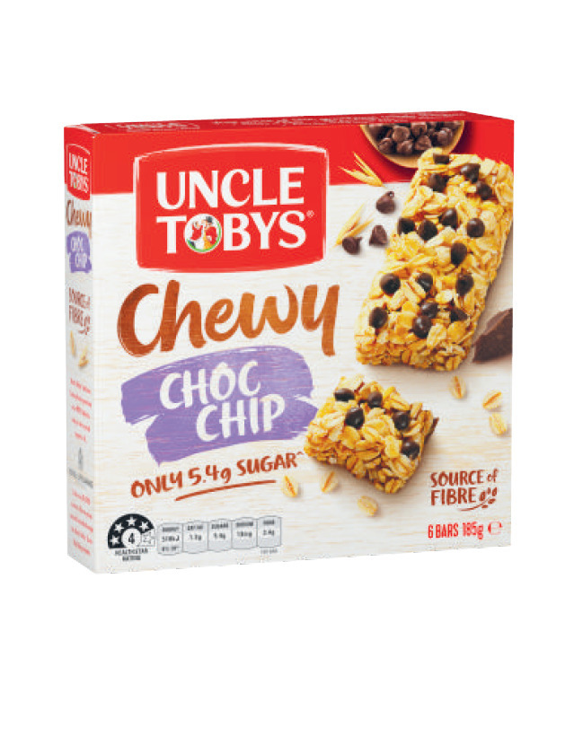 Uncle tobys chewy or yoghurt muesli bars 185g offer at Coles