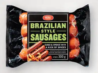 ALDI Berg brazilian style sausages 300g offer