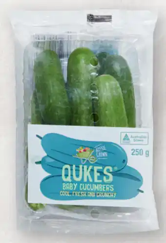 ALDI Australian baby cucumbers 250g pack offer