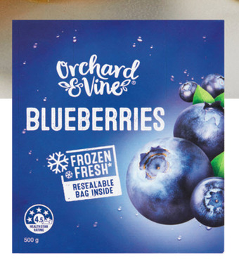 ALDI Orchard & vine blueberries 500g offer