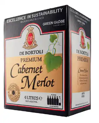 ALDI De bortoli premium reserve cabernet merlot cask 4l offer