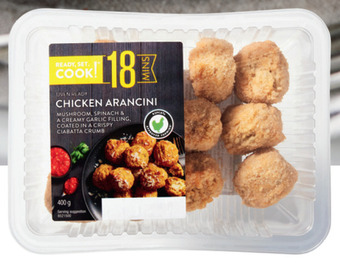 ALDI Ready, set…cook! chicken arancini 400g offer
