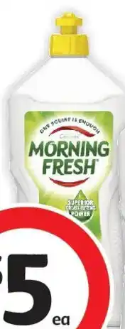 Coles Morning Fresh Lemon Dishwashing Liquid offer
