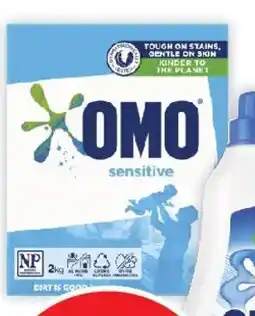Coles OMO Laundry Powder Sensitive Front & Top offer