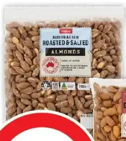 Coles Coles Roasted & Salted Almonds offer