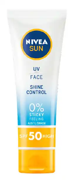 Coles Nivea sun uv face shine control spf50+ 50ml offer