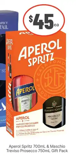 IGA Liquor Aperol Spritz & Maschio Treviso Prosecco Gift Pack offer