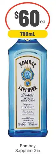 IGA Liquor Bombay Sapphire Gin offer