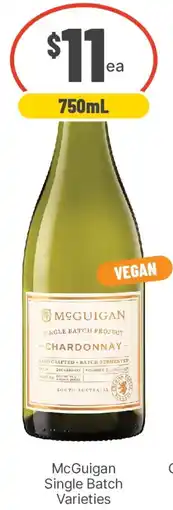 IGA Liquor McGuigan Single Batch Varieties offer