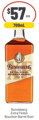 IGA Liquor Bundaberg Extra Finish Bourbon Barrel Rum offer