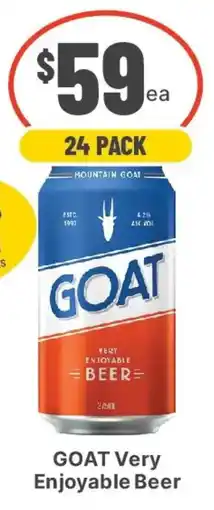 IGA Liquor Goat very enjoyable beer offer