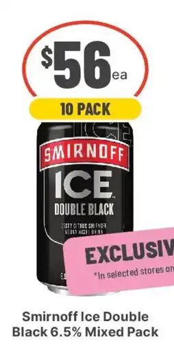 IGA Liquor Smirnoff Ice Double Black 6.5% Mixed Pack offer