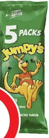 Coles Jumpy's Chicken Potato Chips Multipack School Snacks offer
