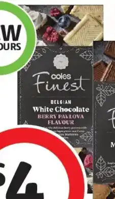 Coles Coles Finest White Chocolate Berry Pavlova Flavour offer