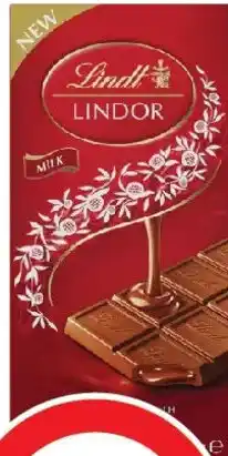 Coles Lindt Lindor Milk Chocolate Block offer