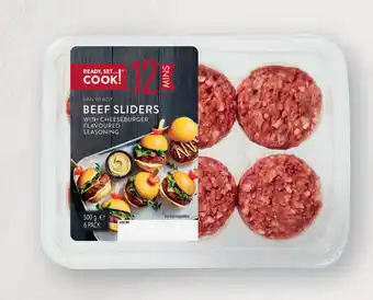 ALDI Ready, set…cook! beef sliders 500g offer
