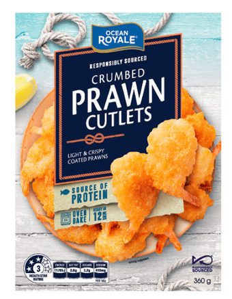 ALDI Ocean royale crumbed prawn cutlets 360g offer