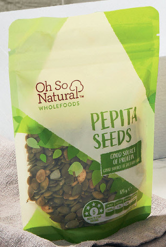 ALDI Oh so natural wholefoods pepita seeds 125g offer
