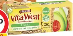 Coles Arnott's Vita-Weat 9 Grain Multigrain Crispbread Crackers offer