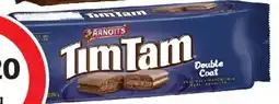 Coles Arnott's Tim Tam Chocolate Biscuits Double Coat offer