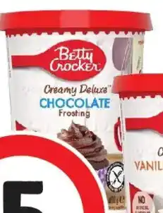 Coles Betty Crocker Frosting Milk Chocolate offer