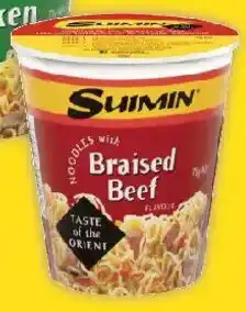 Coles Suimin Braised Beef Noodle Cup offer