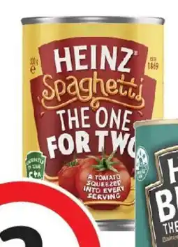 Coles Heinz Spaghetti in Tomato Sauce Spaghetti Pasta offer
