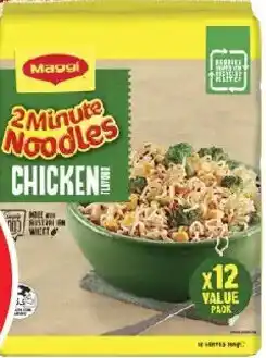 Coles Maggi 2 Minute Instant Noodles Chicken Flavour offer