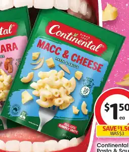 Coles Continental Pasta & Sauce Macaroni Cheese offer