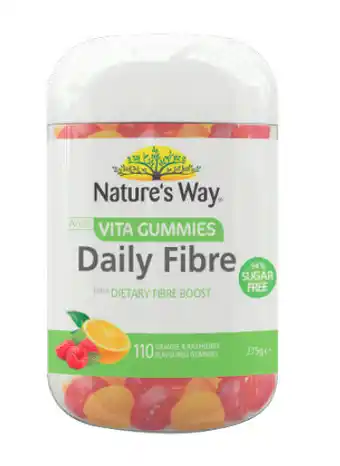 Coles Nature’s way adult vita gummies daily fibre 110 pack offer