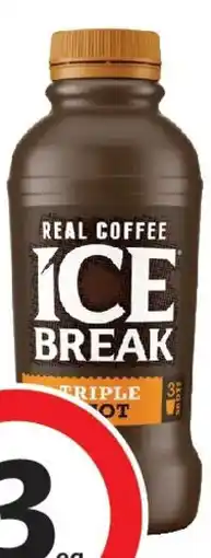 Coles Ice Break Iced Coffee Triple Shot offer