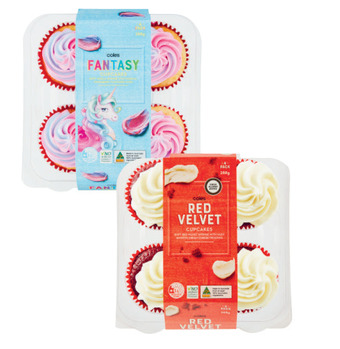 Coles Coles cupcakes 4 pack or 9 pack offer