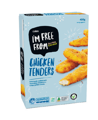 Coles Coles i’m free from chicken tenders 400g offer