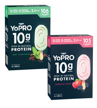 Coles Yopro frozen dessert 540ml offer