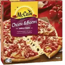 Coles McCain Frozen Cheese & Bacon Family Pizza offer