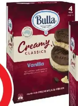 Coles Bulla Creamy Classics Vanilla Sandwiches offer