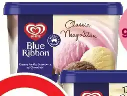 Coles Streets Blue Ribbon Neapolitan Ice Cream Tub offer