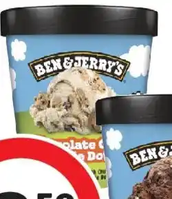 Coles Ben & Jerry's Chocolate Chip Cookie Dough Ice Cream Tub offer