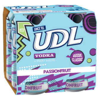 Udl vodka & passionfruit can 375ml
