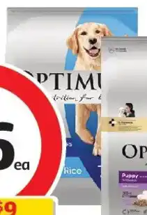 Coles Optimum Adult All Breed Dry Dog Food With Chicken- Vegetables & Rice offer