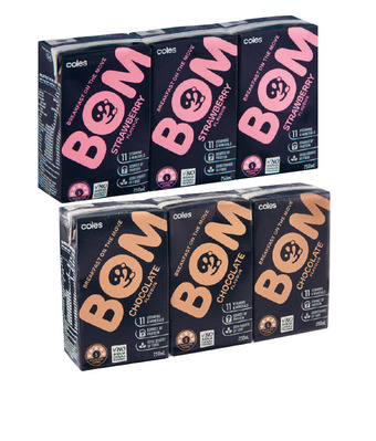 Coles Coles bom liquid breakfast 3x250ml offer
