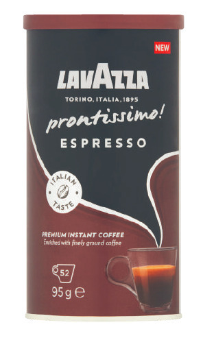 Coles Lavazza prontissimo instant coffee 95g offer