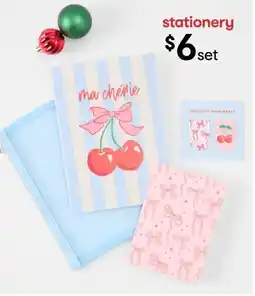 Kmart Christmas Mesh Stationery Set offer