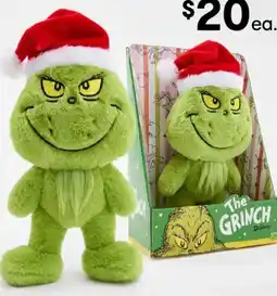 Kmart Dr. Seuss's The Grinch Plush Toy offer