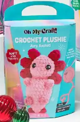 Kmart Oh My Craft! Midi Crochet Plushie Amy Axolotl offer