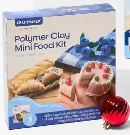 Kmart Craft Maker Polymer Clay Mini Foods Kit offer