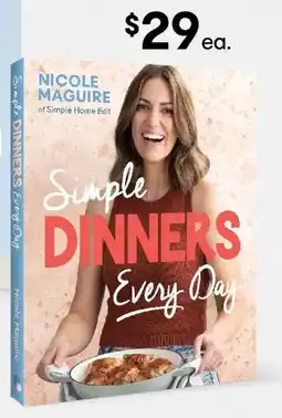 Kmart NICOLE MAGUIRE Simple DINNERS Every Day offer