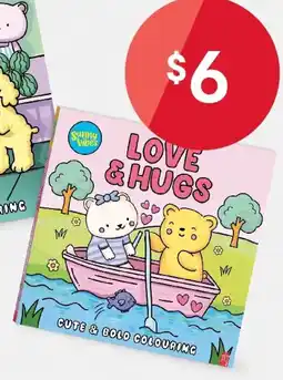 Kmart Love & hugs cute & bold colouring offer