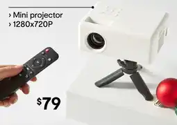 Kmart 720P Mini Projector with Tripod offer